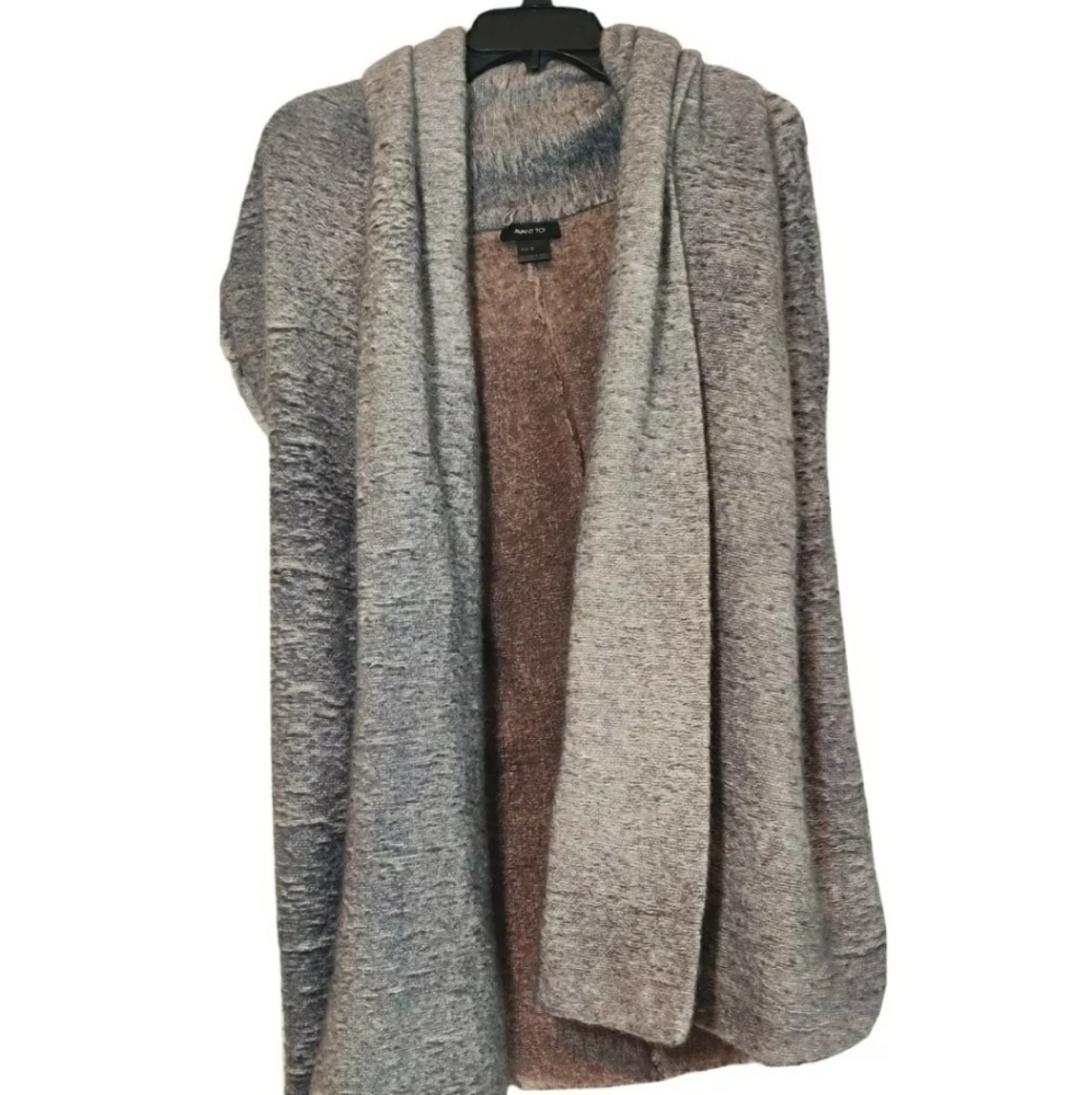 Avant Toi Wool/Cashmere/Silk Women's Sleeveless Open Front Cardigan Size Small S